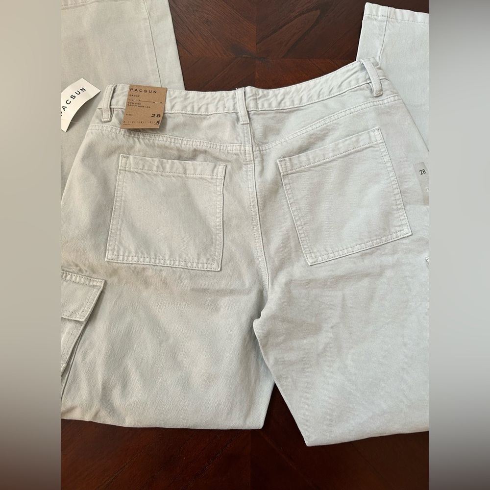 NEW PASCU women  Gray Cargo Pants SIZE 28 - Picture 7 of 11